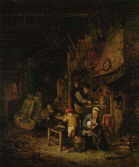 Adriaen van ostade Peasant family at home china oil painting image